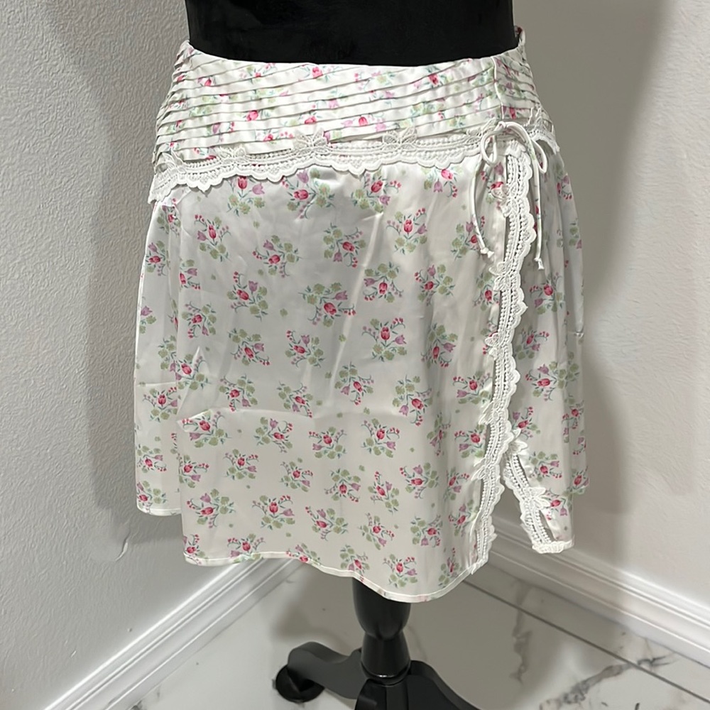 For Love and Lemons Bluebell Mini Skirt S